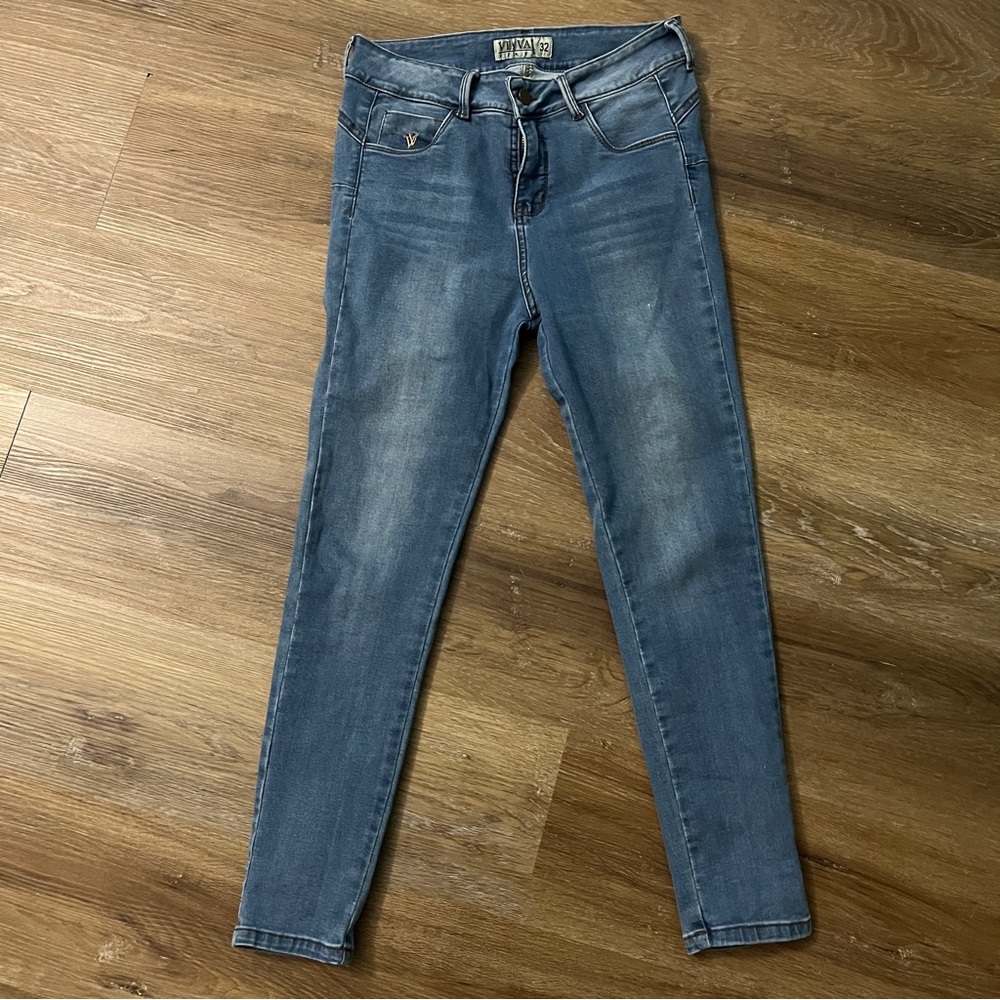 Skinny jean light blue denim
